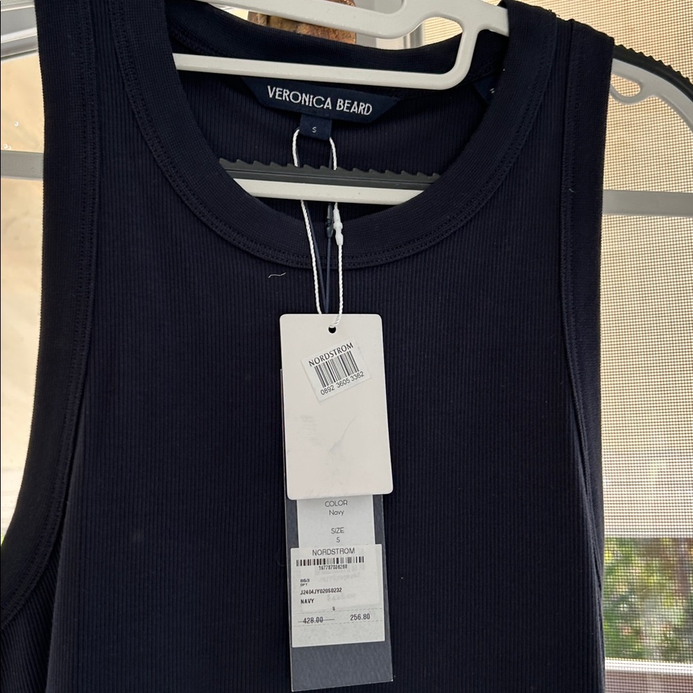 Veronica Beard Navy Sleeveless Dress - Picture 4 of 11